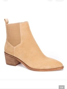 CHINESE LAUNDRY Filip Suede Chelsea Ankle Booties NWT